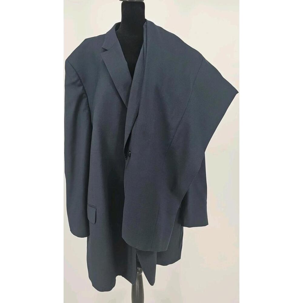 Pronto Uomo‎ Platinum Executive Fit Suit 58L Blue Wool 48x30 Trousers